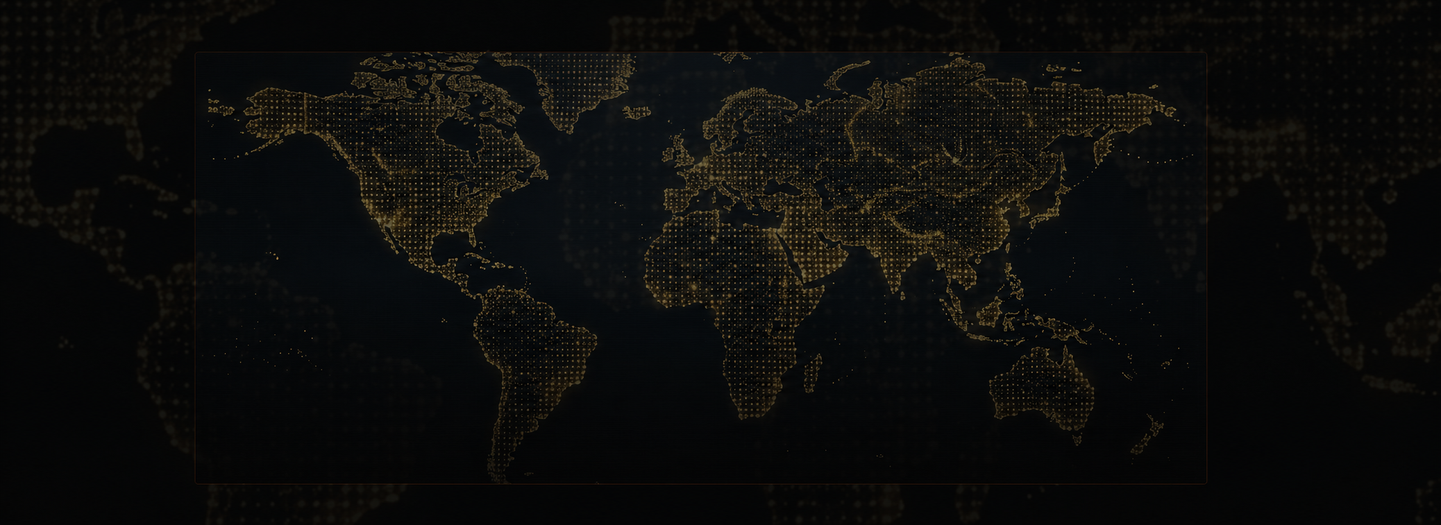 World map showing global transportation network