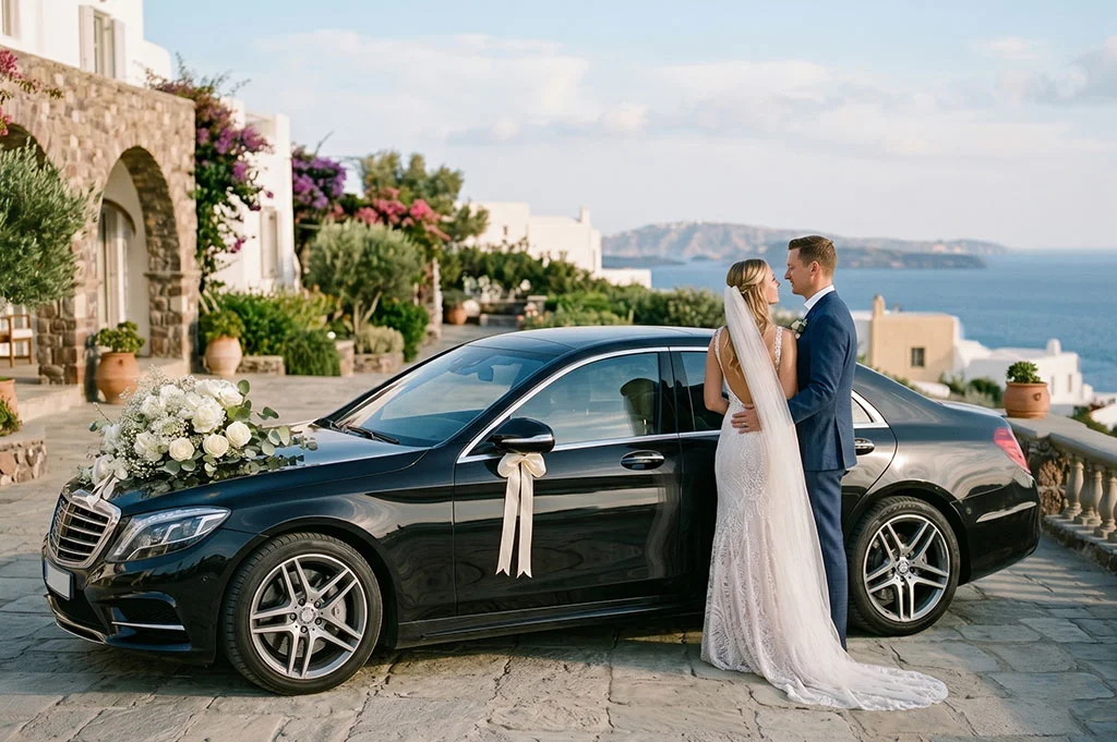 Luxury wedding and events transportation convoy